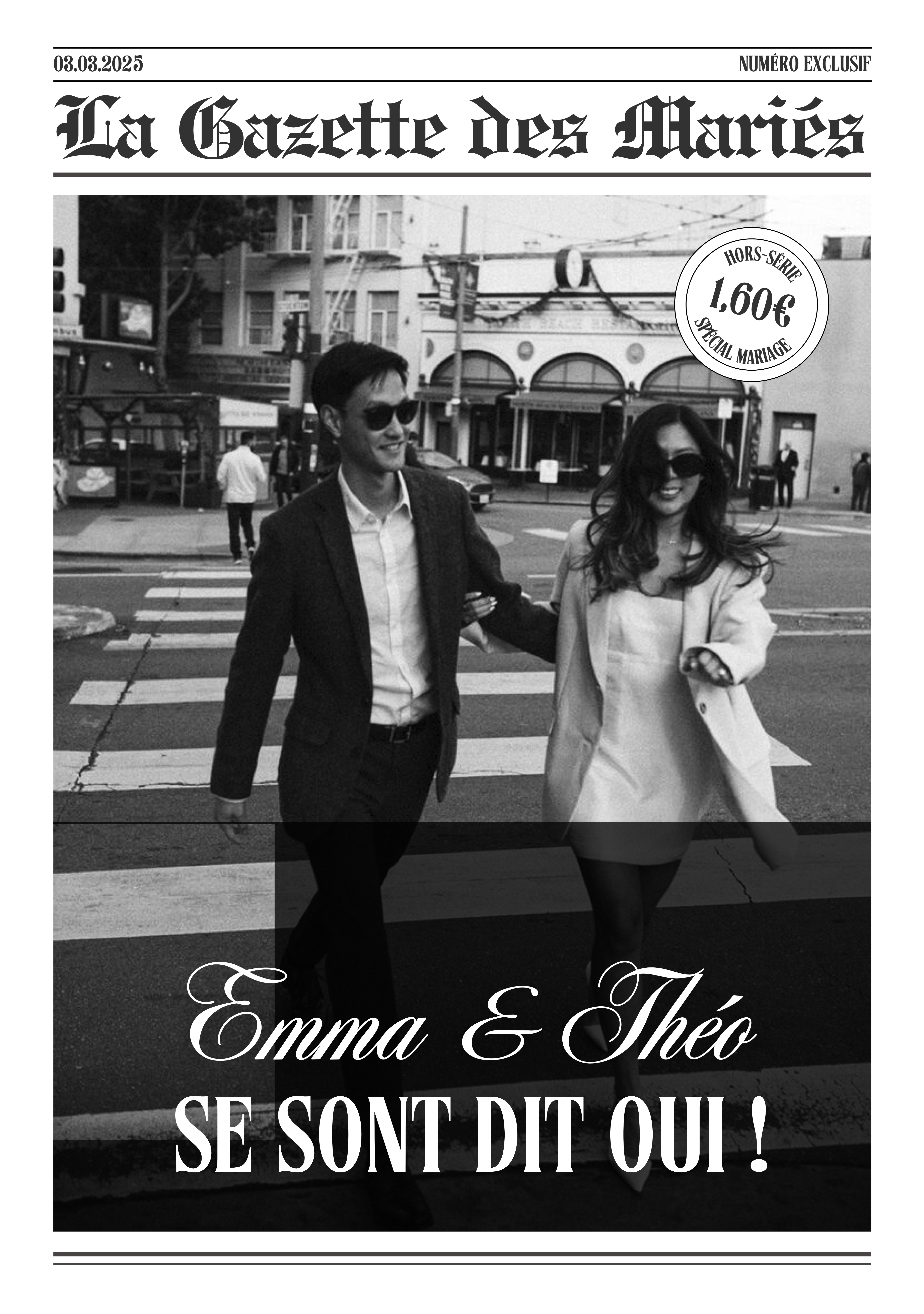 Newspaper template - Wedding