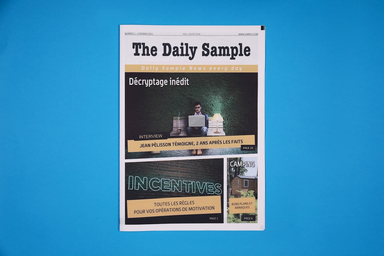 Newspaper template