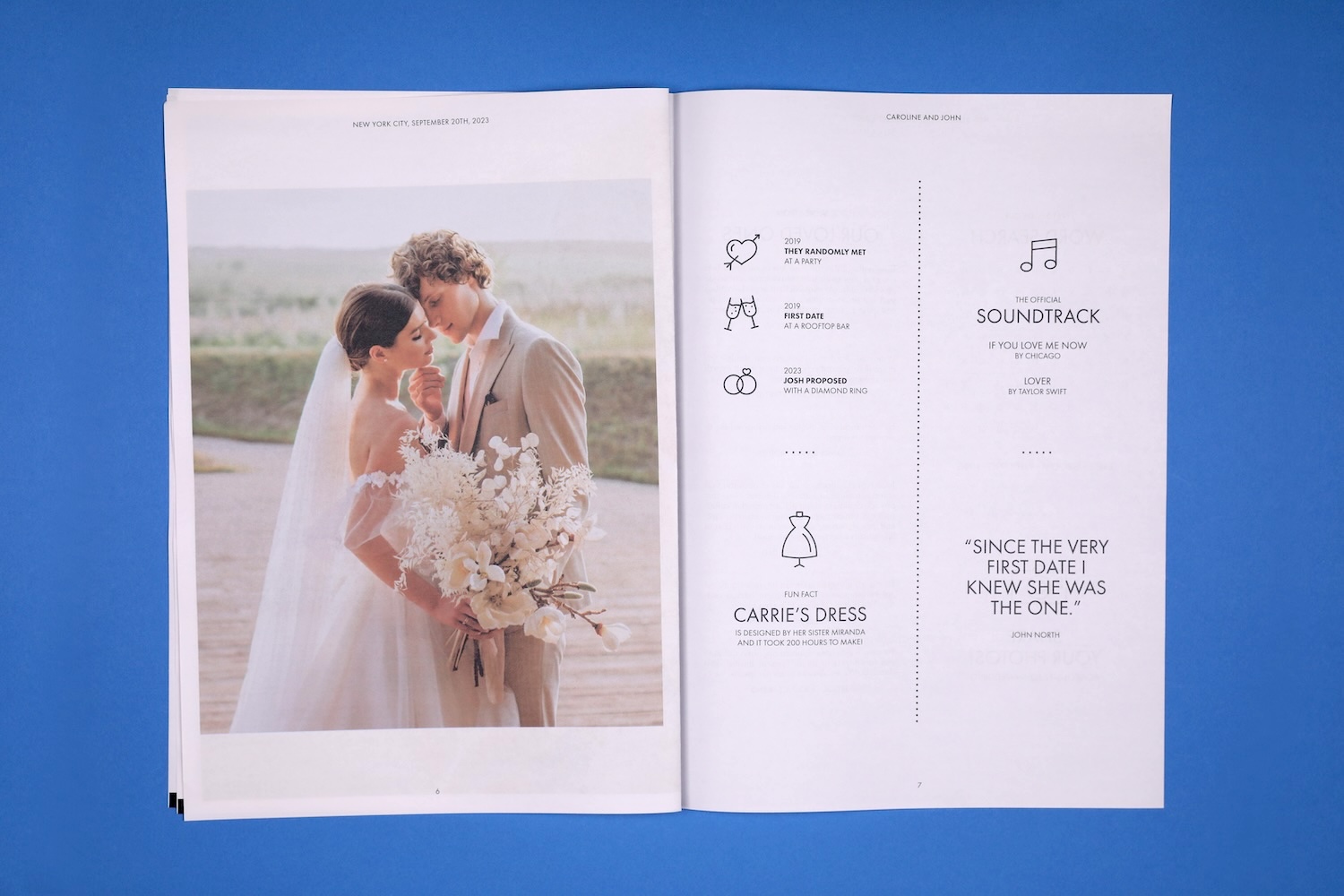 wedding newspaper template